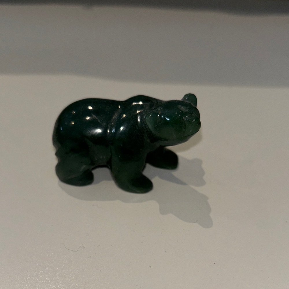 Green Bear Figurine
